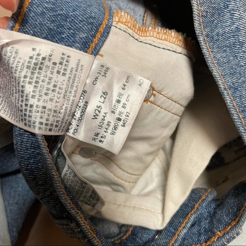 Levi’s 501 Patches Button fly slim straight Jeans - Picture 3 of 12